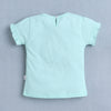 BUMZEE Mint & Navy Girls Cap Sleeves Top & Skirt Set