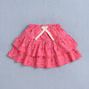 BUMZEE Peach & Coral Girls Cap Sleeves Top & Skirt Set