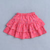 BUMZEE Peach & Coral Girls Cap Sleeves Top & Skirt Set