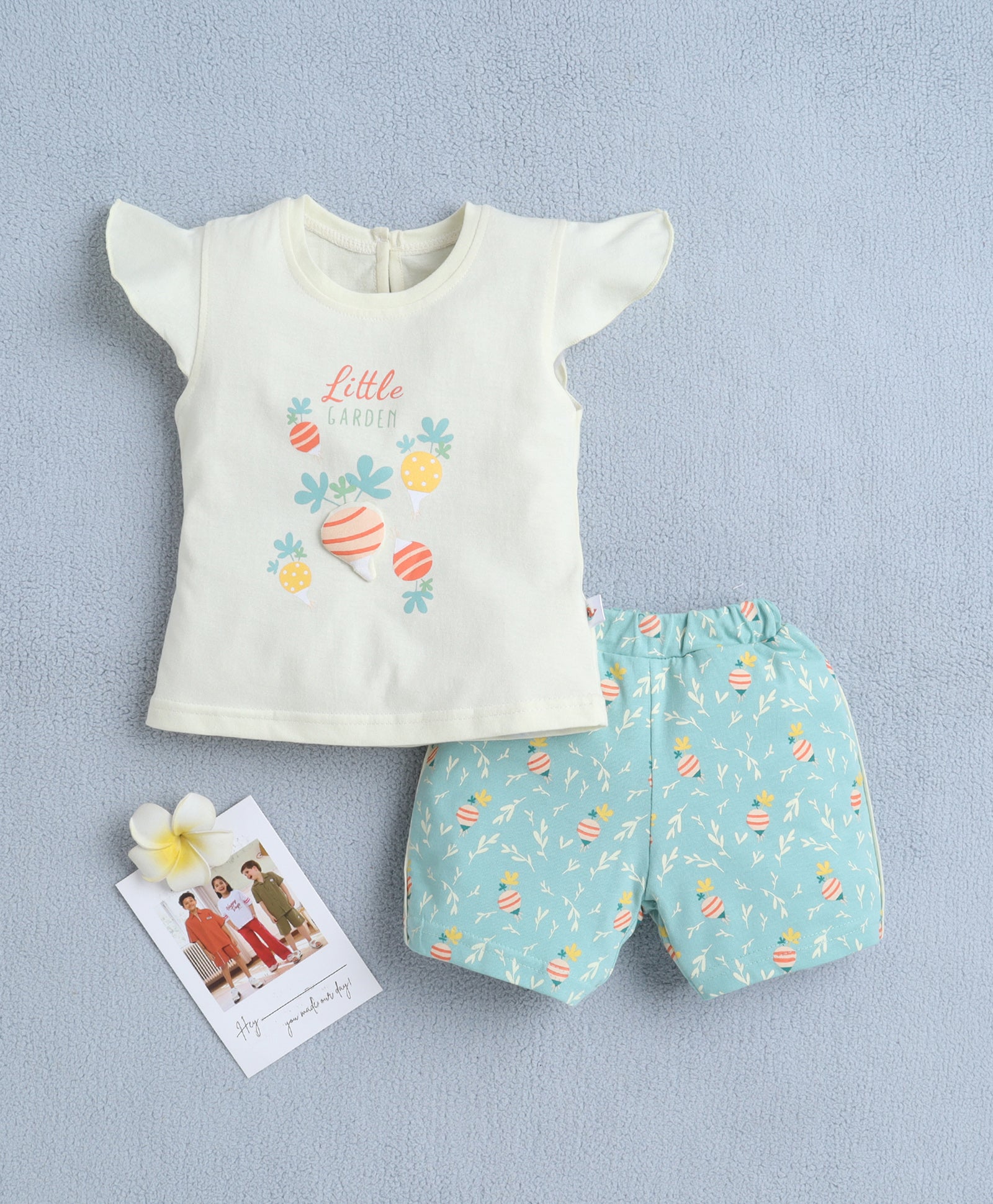Soft Cotton T-Shirt & Short Set – Easy Everyday Outfit for Girls | Bumzee