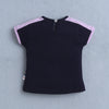BUMZEE Navy & Lavender Girls Cap Sleeves T-shirt & Short Set