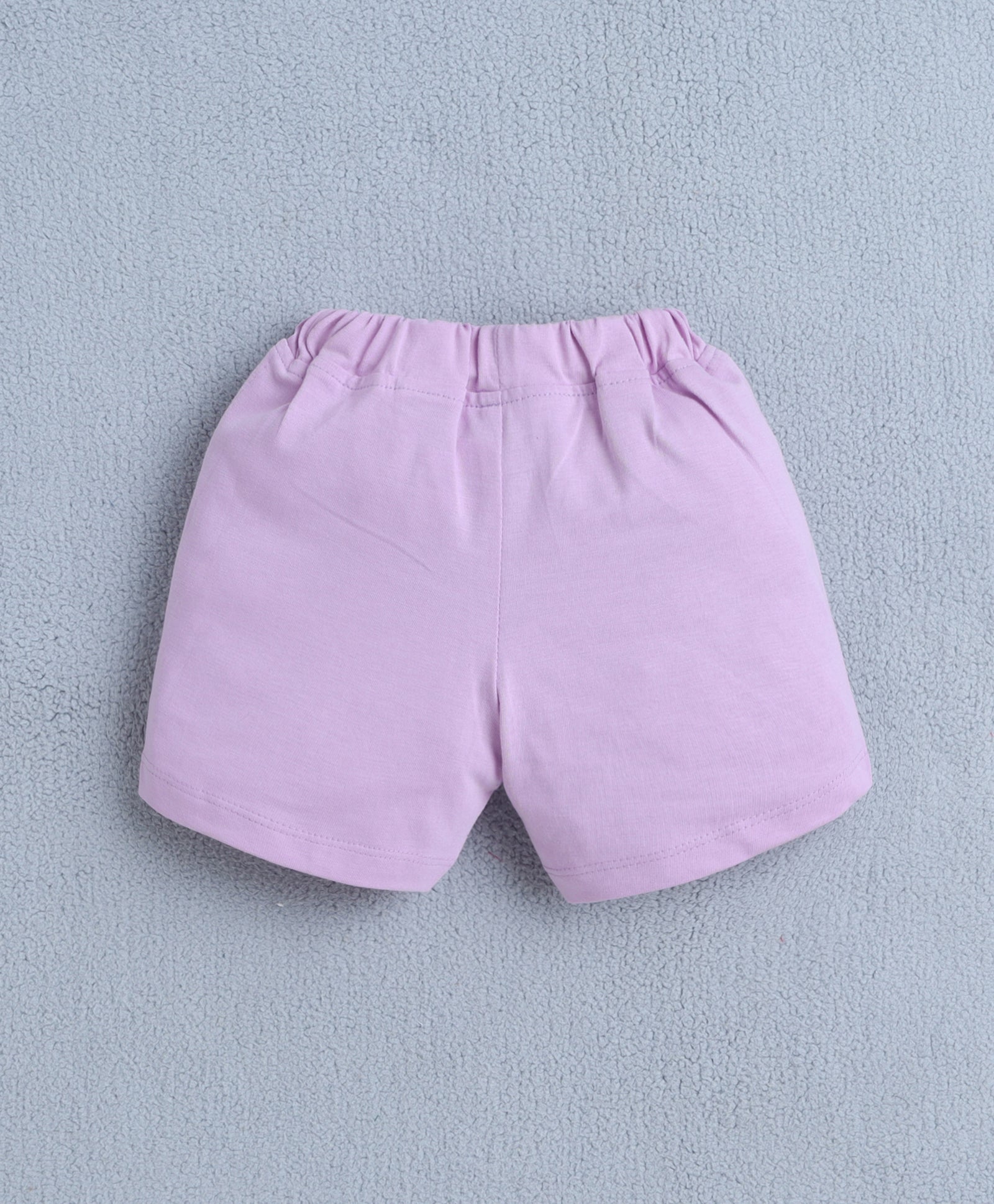 BUMZEE Navy & Lavender Girls Cap Sleeves T-shirt & Short Set