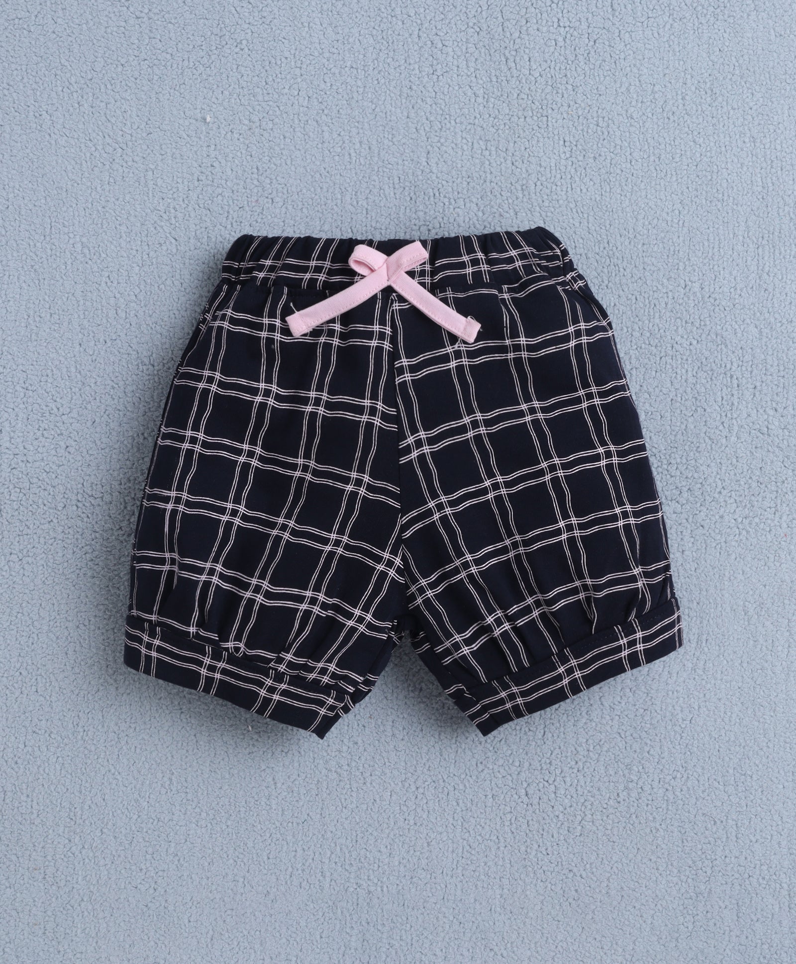 BUMZEE Pink & Navy Girls Cap Sleeves T-shirt & Short Set