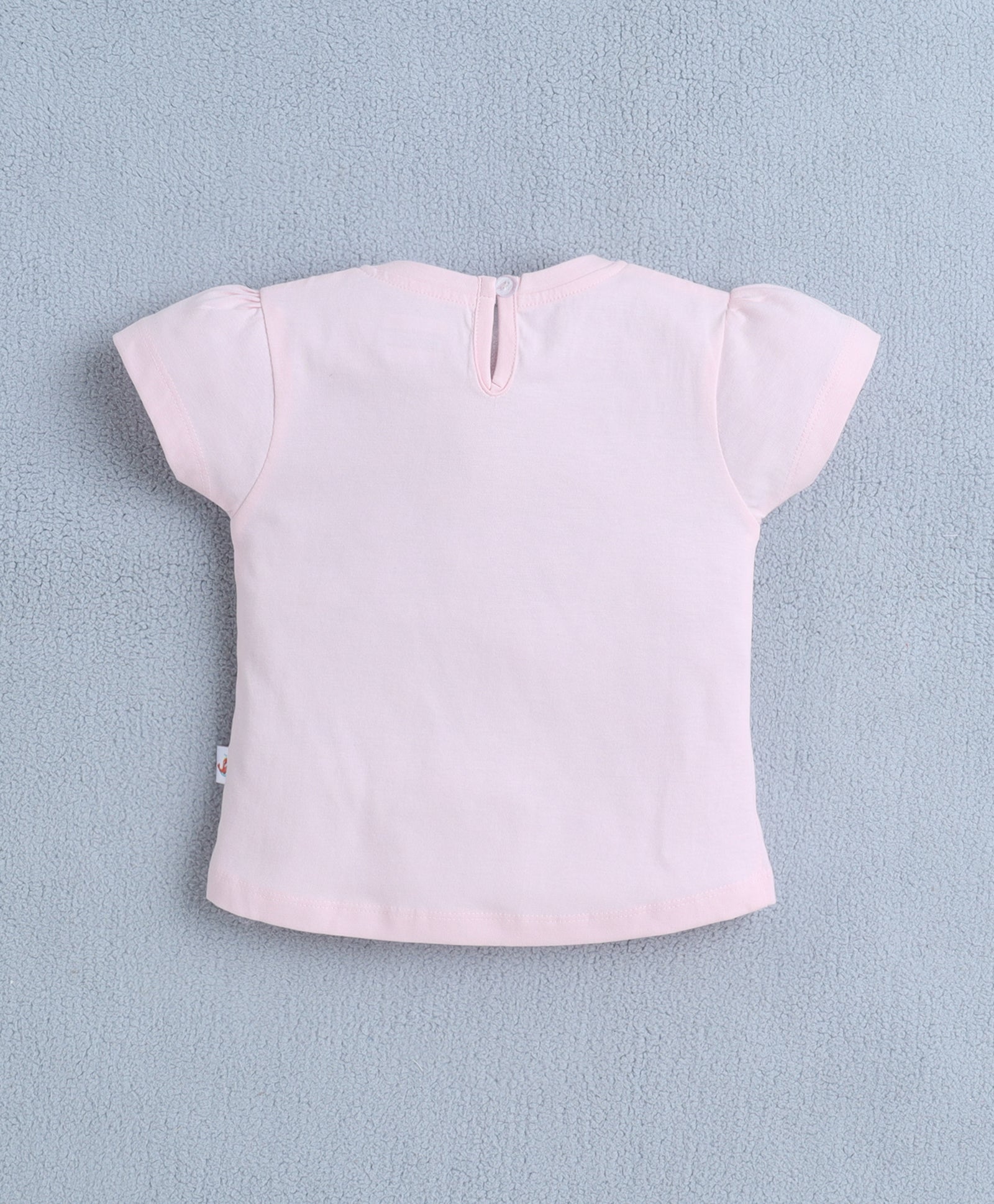 BUMZEE Baby Pink & Pink Girls Cap Sleeves T-shirt & Short Set