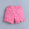 BUMZEE Baby Pink & Pink Girls Cap Sleeves T-shirt & Short Set