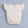 BUMZEE Peach Girls Cap Sleeves T-shirt & Short Set