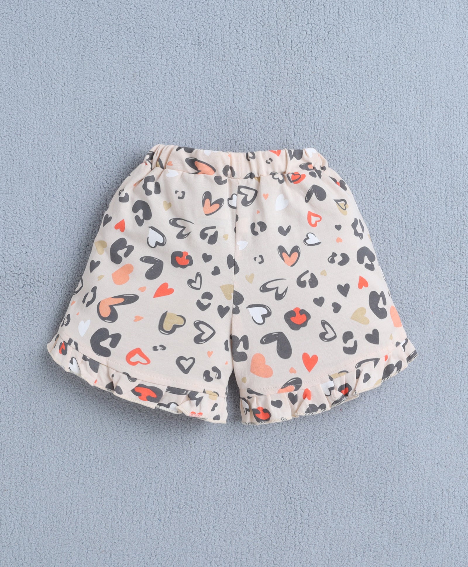 BUMZEE Peach Girls Cap Sleeves T-shirt & Short Set