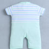 Mint Green Boys Half Sleeves Thigh Length Romper