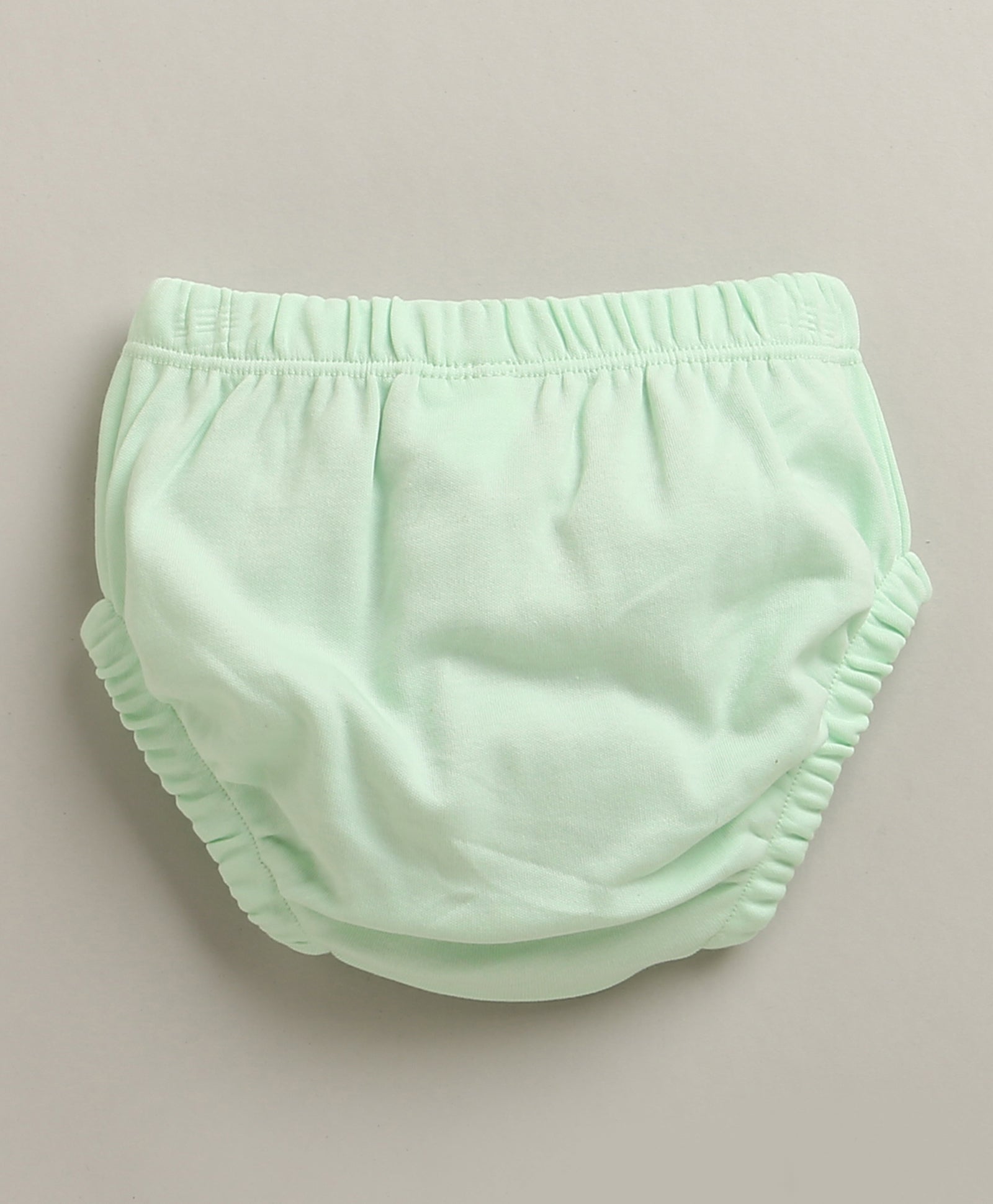 Mint Green Girls Cap Sleeves Frock With Panty
