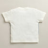 White & Beige Boys Half Sleeves T-shirt & Short Set Attached Jacket & Tie