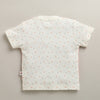 White & Grey Boys Half Sleeves T-shirt & Short Set Attached Jacket