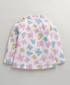 Bumzee Pink Animal Print Nightsuit, Full Sleeves, 100% Cotton (Style Peb11178)