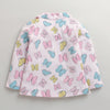 Pink Girls Full Sleeves Cotton Night Suit
