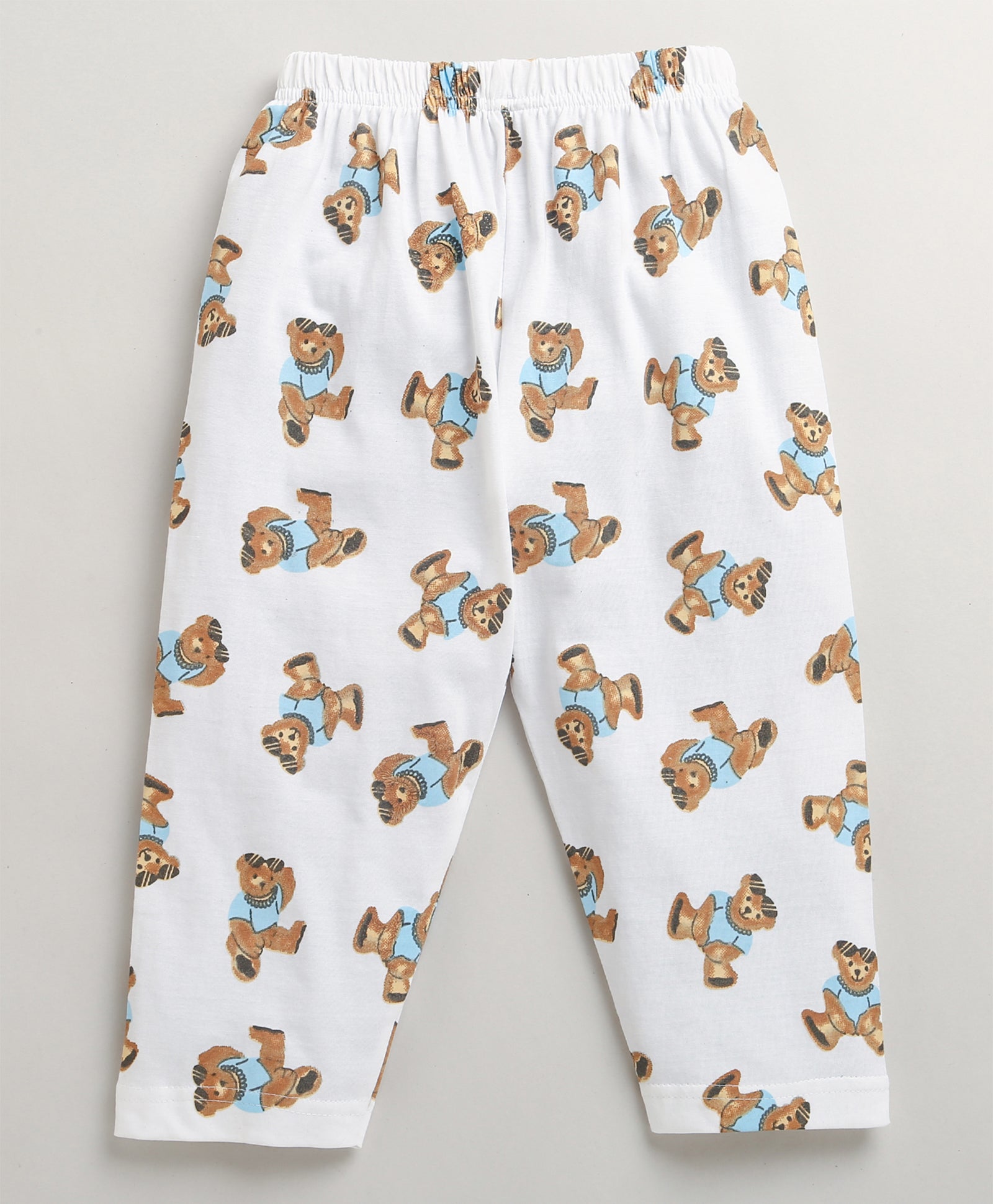 White Boys Full Sleeves Cotton Night Suit
