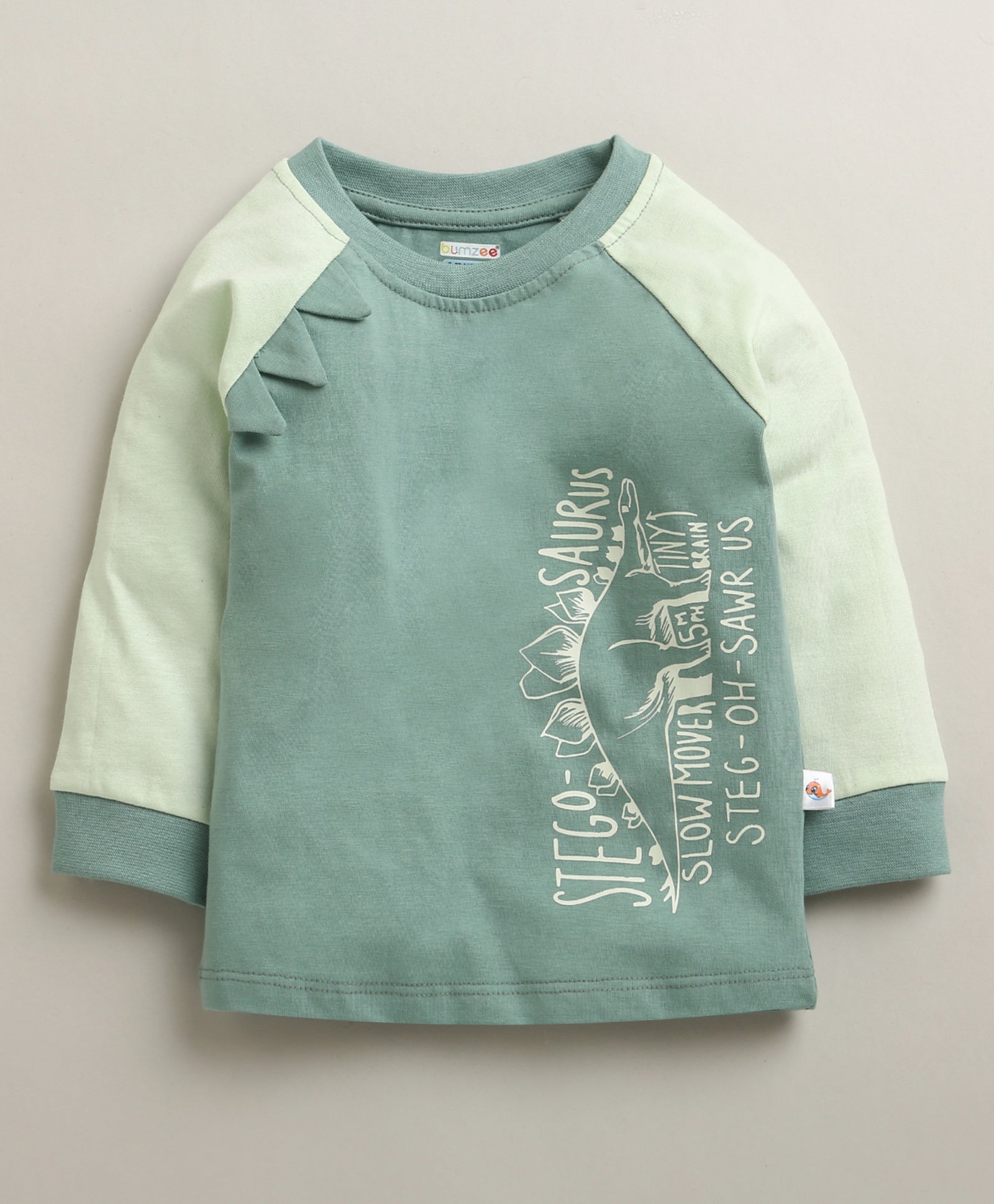 BUMZEE Green Boys Full Sleeves Cotton T-Shirt & Pyjama Set