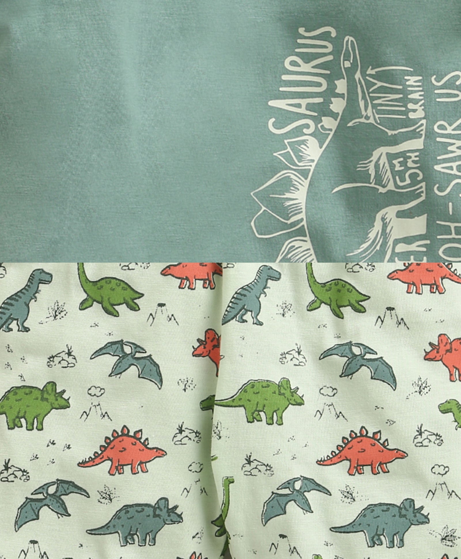 BUMZEE Green Boys Full Sleeves Cotton T-Shirt & Pyjama Set