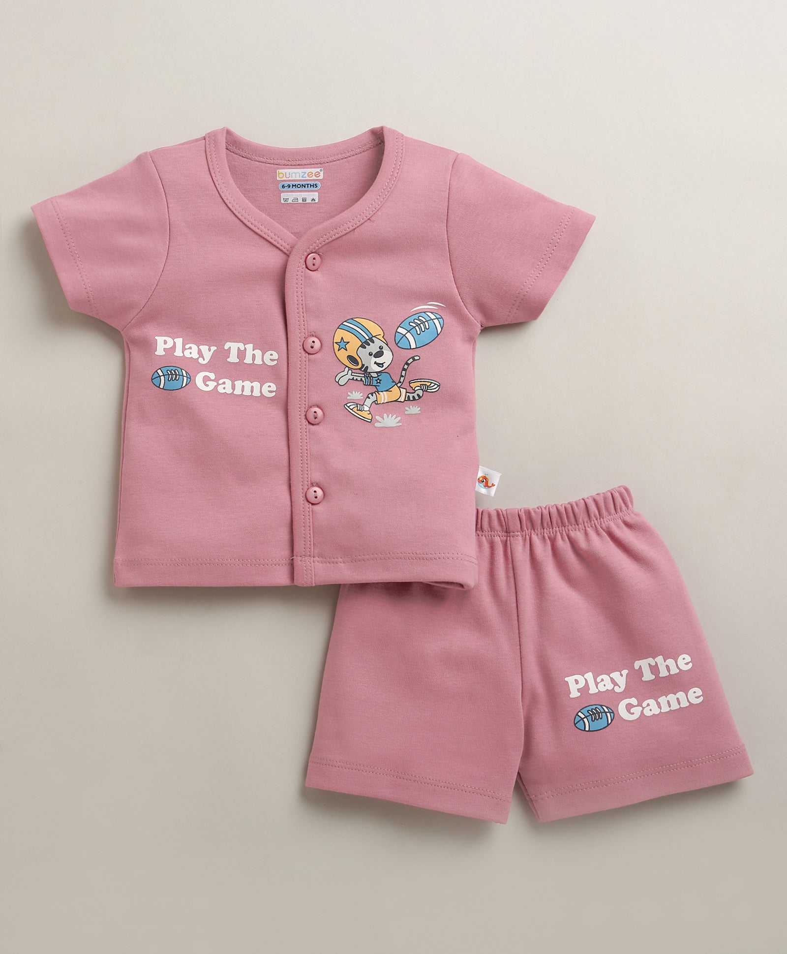 Soft Cotton Jabla & Short Set – Easy Everyday Outfit for Boys | Bumzee