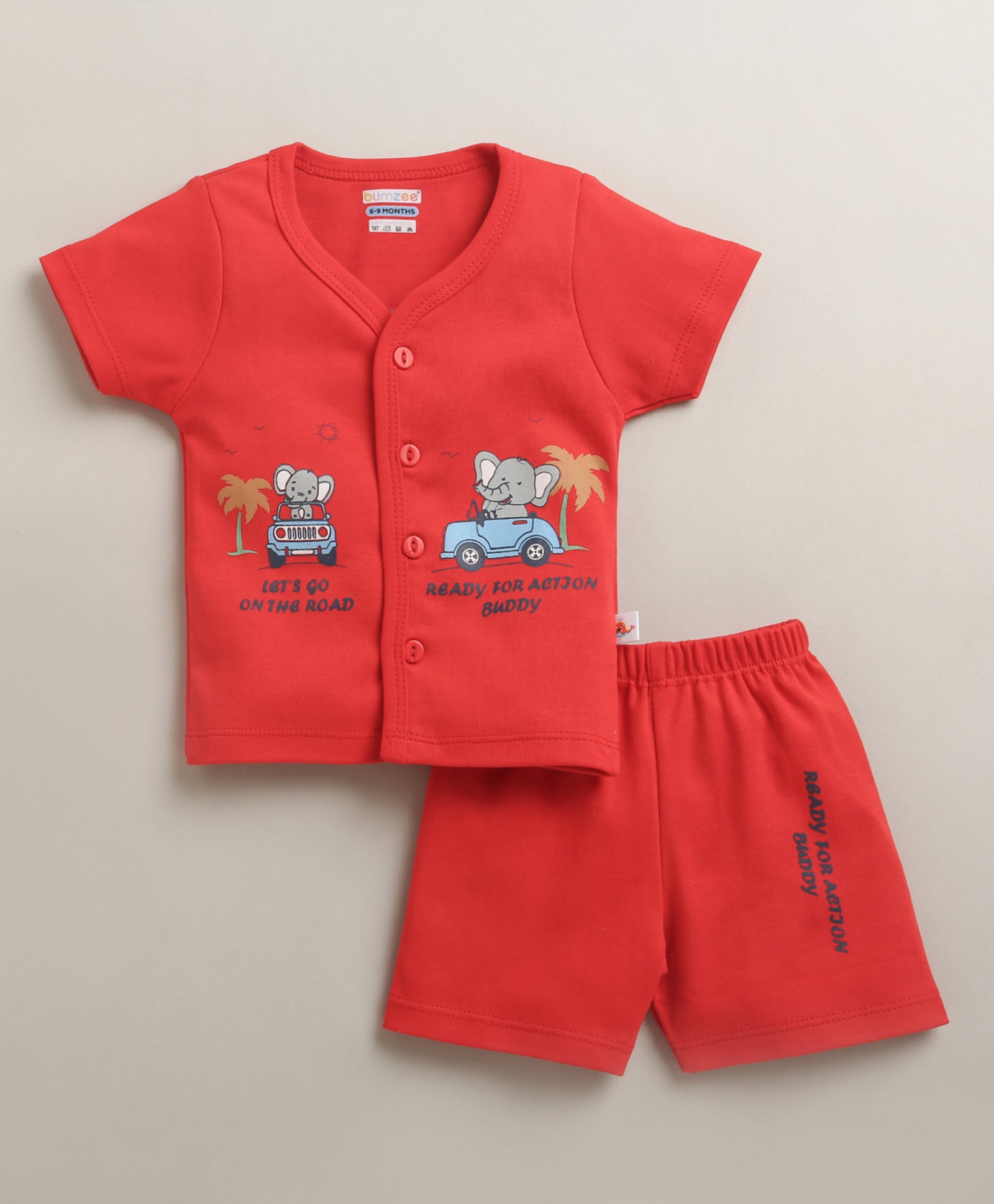 Soft Cotton Jabla & Short Set – Easy Everyday Outfit for Boys | Bumzee