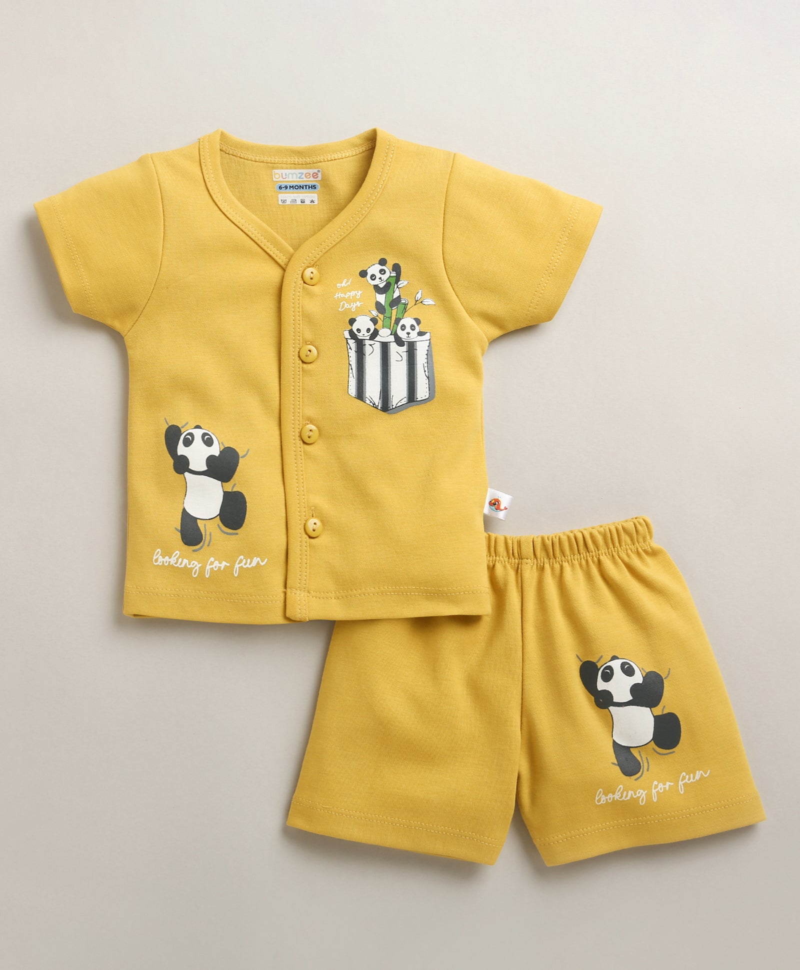 Soft Cotton Jabla & Short Set – Easy Everyday Outfit for Boys | Bumzee