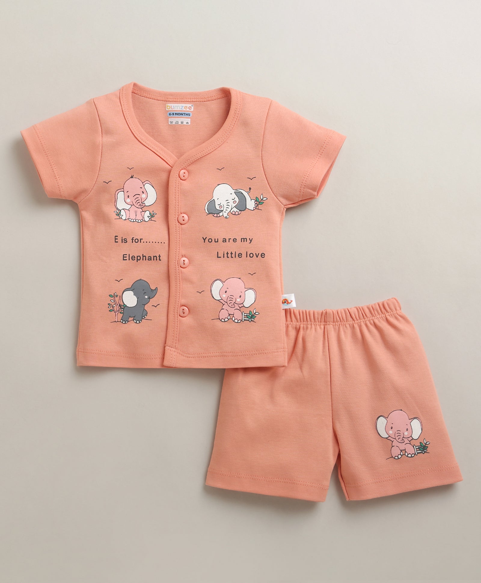 Soft Cotton Jabla & Short Set – Easy Everyday Outfit for Boys | Bumzee