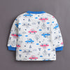 Off White & Blue Baby Boys Full Sleeves Jabla & Pyjama Set