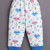 Off White & Blue Baby Boys Full Sleeves Jabla & Pyjama Set