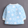 Sky Blue & White Baby Boys Full Sleeves Jabla & Pyjama Set