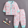 Pink & Mint Baby Girls Full Sleeves Jabla & Pyjama Set