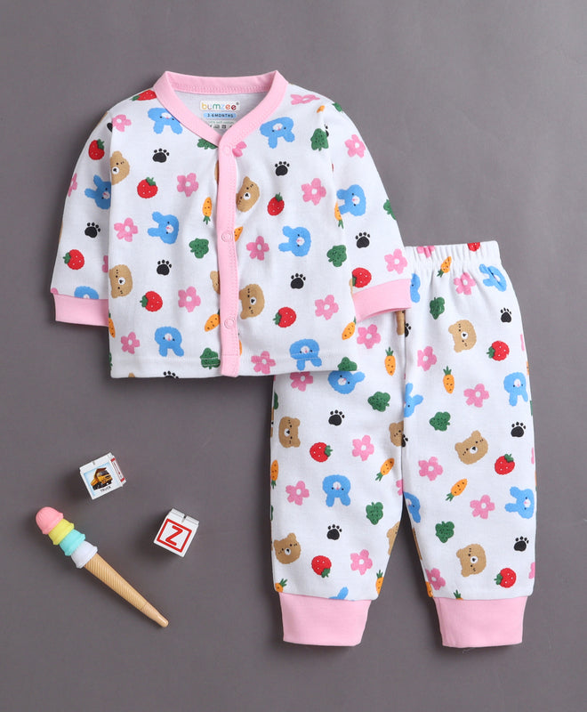 Soft Cotton Jabla & Pyjama Set – Easy Everyday Outfit for Girls | Bumzee