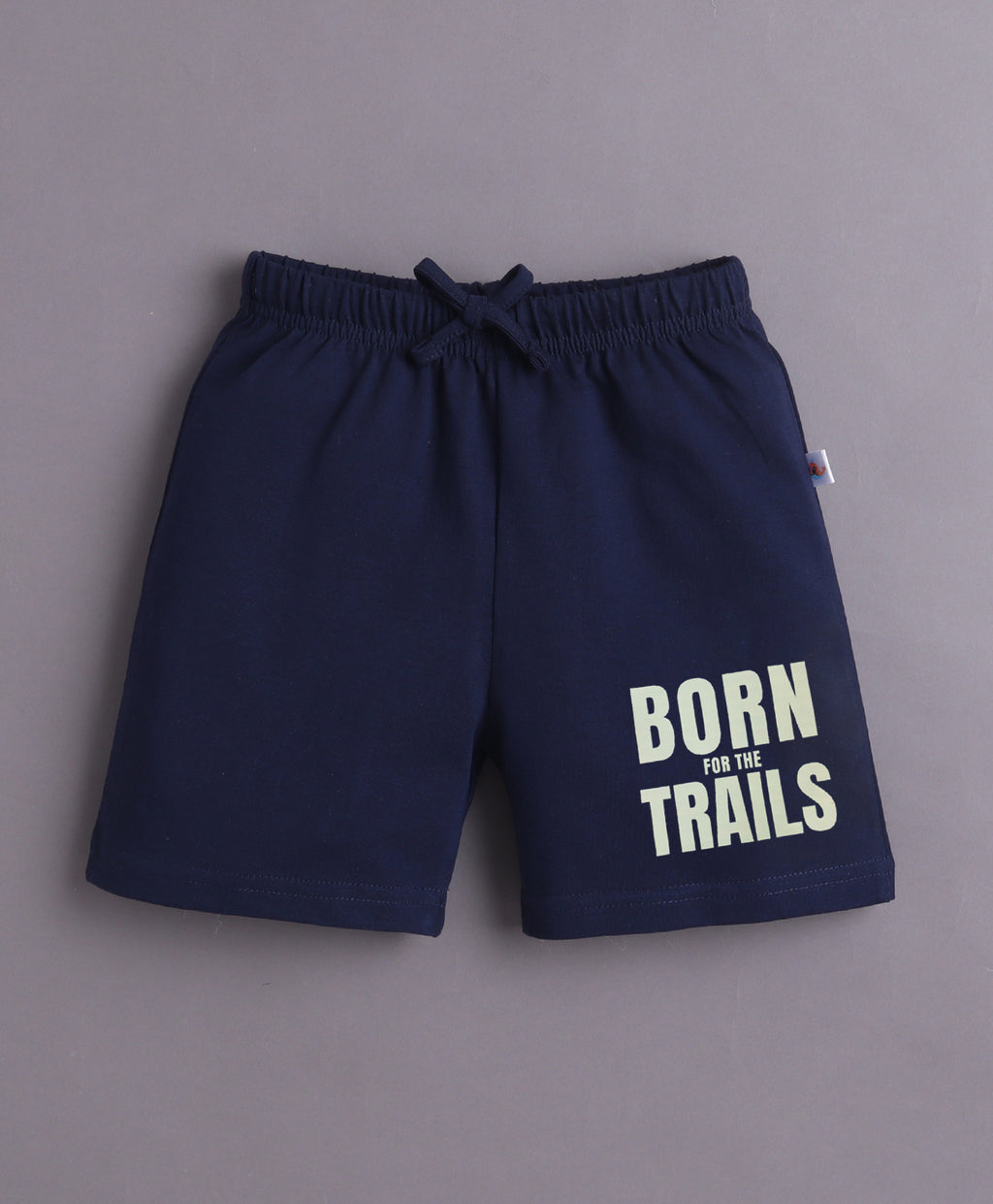 Bumzee Multi & Navy Graphic Print T-Shirt & Short Set, Half Sleeves, 100% Cotton