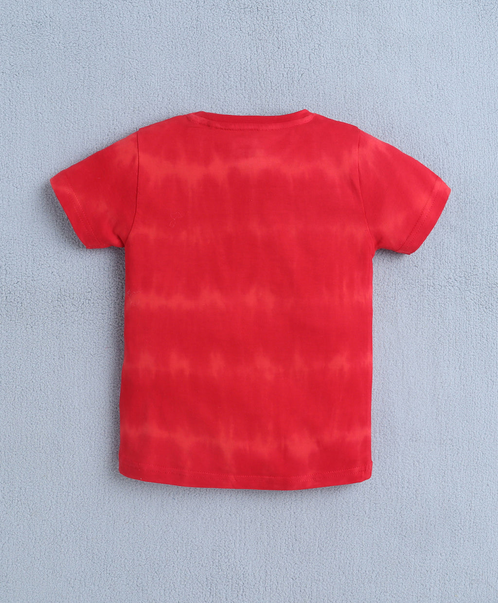 Bumzee Red & Navy Graphic Print T-Shirt & Short Set, Half Sleeves, 100% Cotton