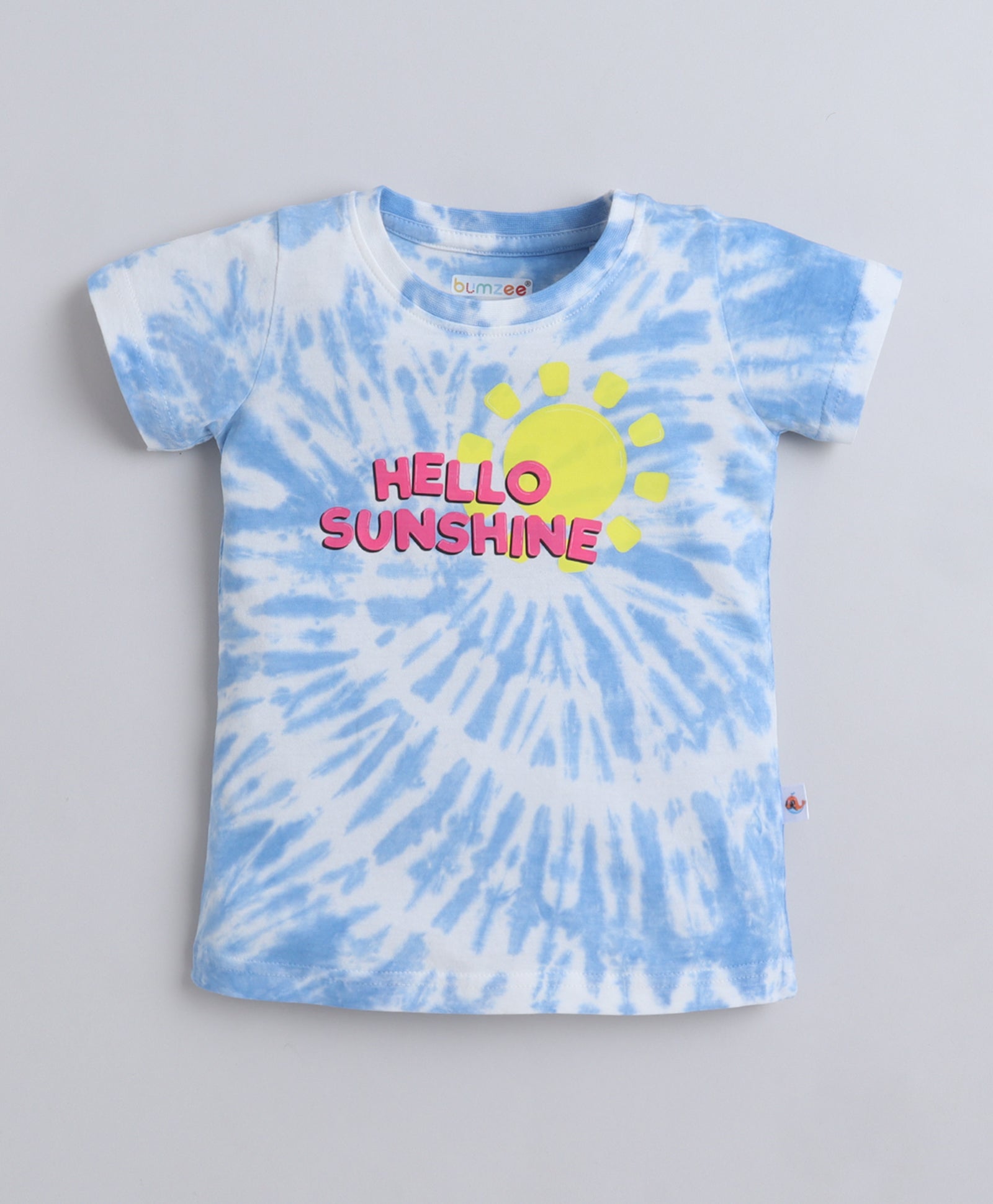 BUMZEE Blue Girls Half Sleeves T-Shirt & Short Set
