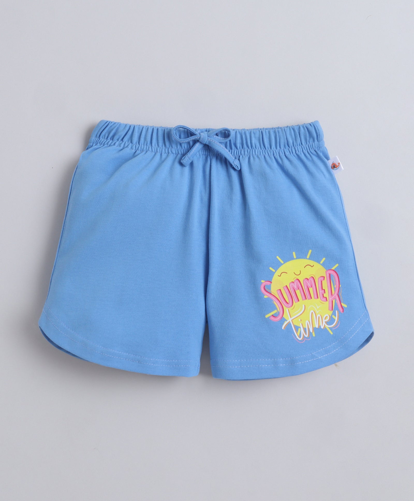 BUMZEE Blue Girls Half Sleeves T-Shirt & Short Set