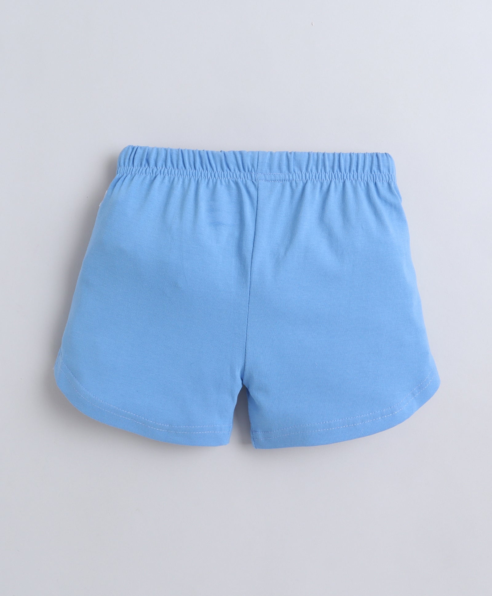 BUMZEE Blue Girls Half Sleeves T-Shirt & Short Set