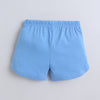BUMZEE Blue Girls Half Sleeves T-Shirt & Short Set