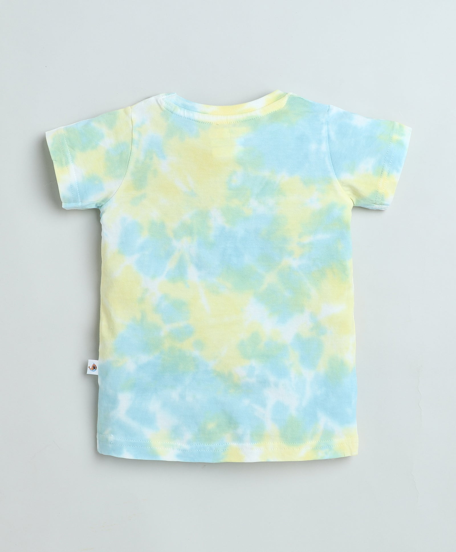 BUMZEE Yellow & Blue Girls Half Sleeves T-Shirt & Short Set