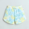 BUMZEE Yellow & Blue Girls Half Sleeves T-Shirt & Short Set