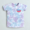 BUMZEE Lavender & Blue Girls Half Sleeves T-Shirt & Short Set