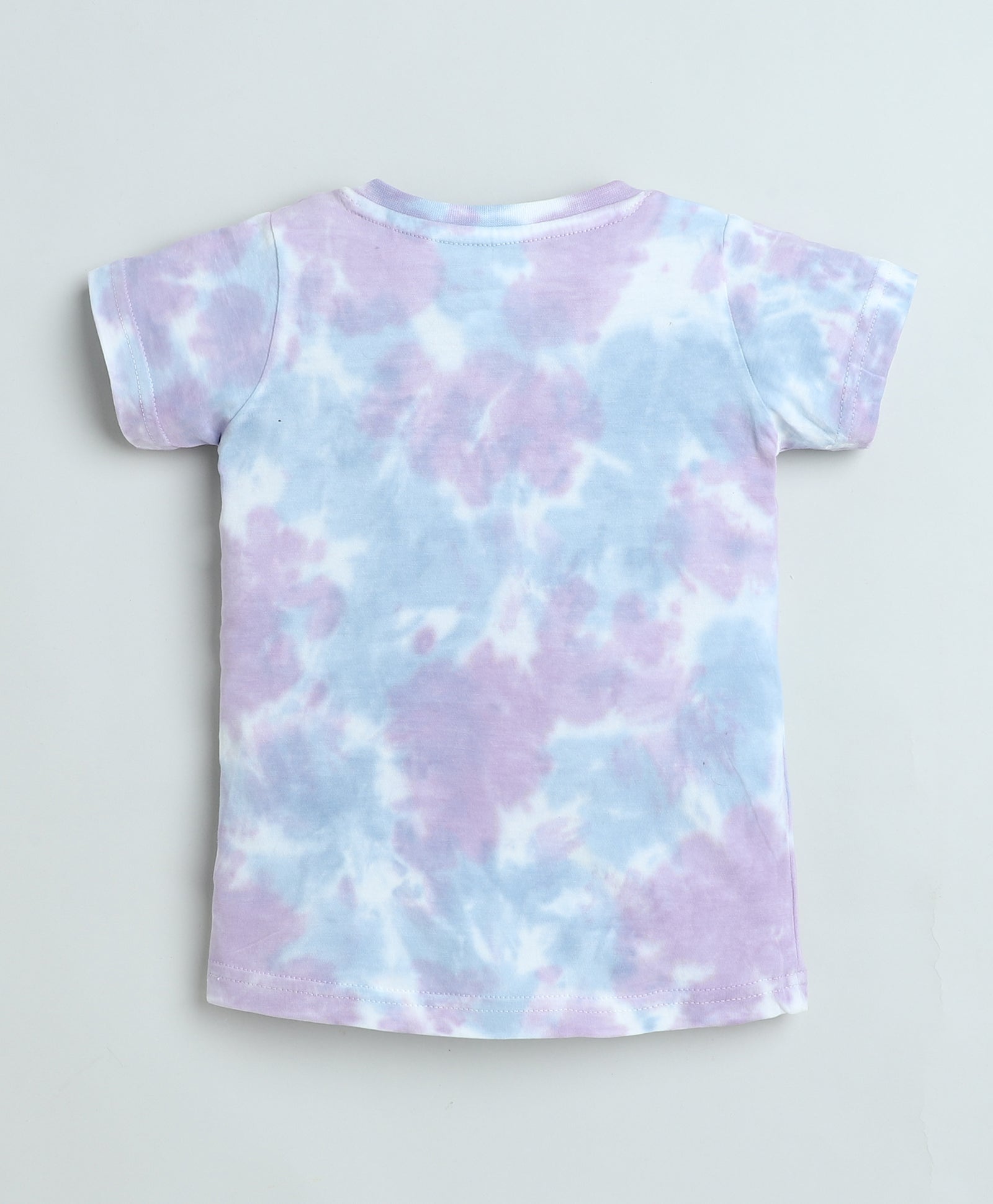BUMZEE Lavender & Blue Girls Half Sleeves T-Shirt & Short Set