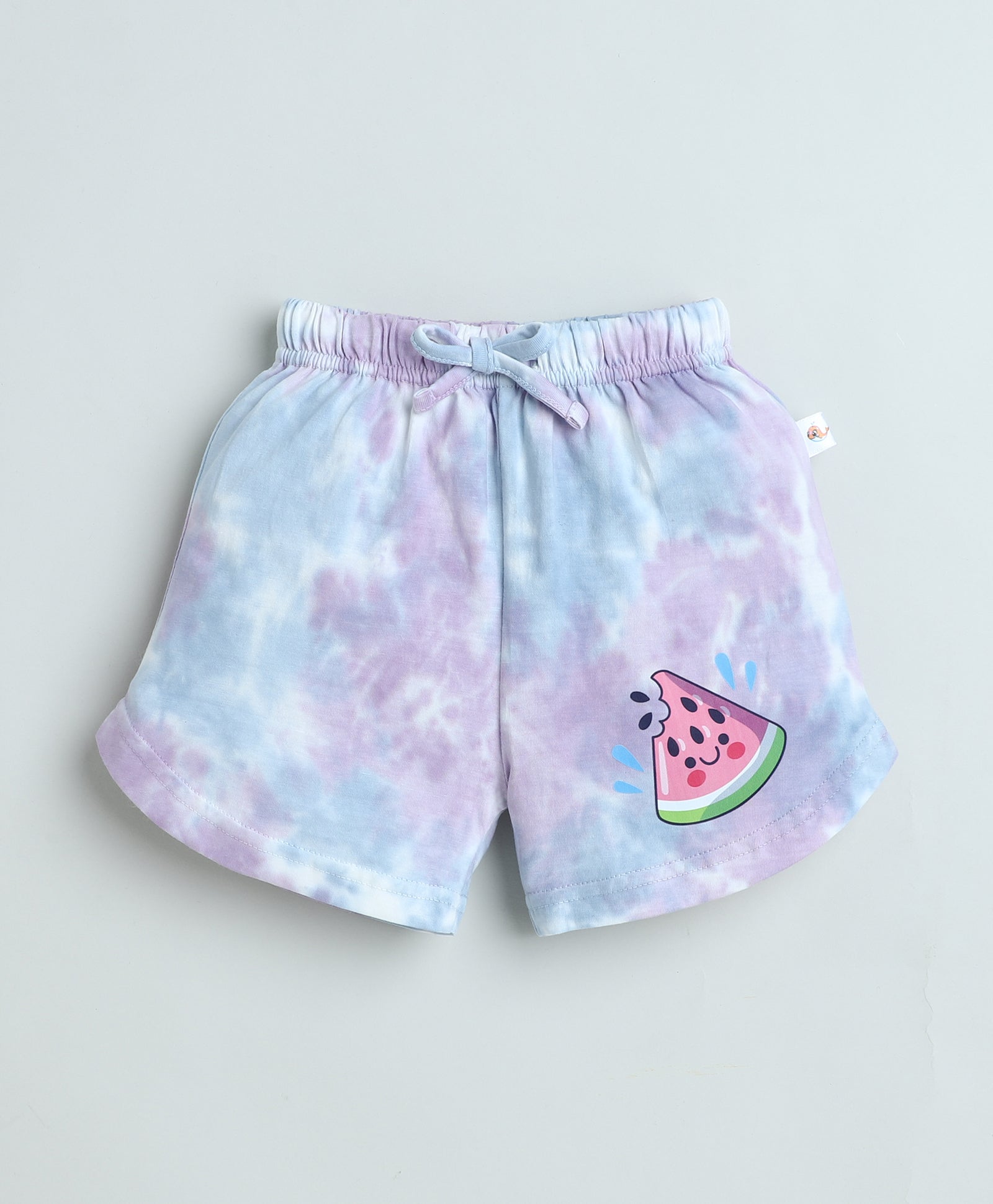 BUMZEE Lavender & Blue Girls Half Sleeves T-Shirt & Short Set
