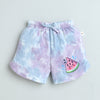 BUMZEE Lavender & Blue Girls Half Sleeves T-Shirt & Short Set