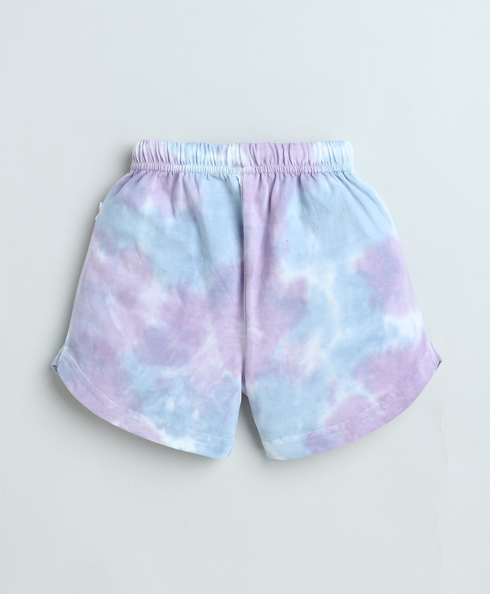 BUMZEE Lavender & Blue Girls Half Sleeves T-Shirt & Short Set