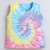 BUMZEE Multi Girls Sleeveless Cotton T-Shirts Pack Of 2