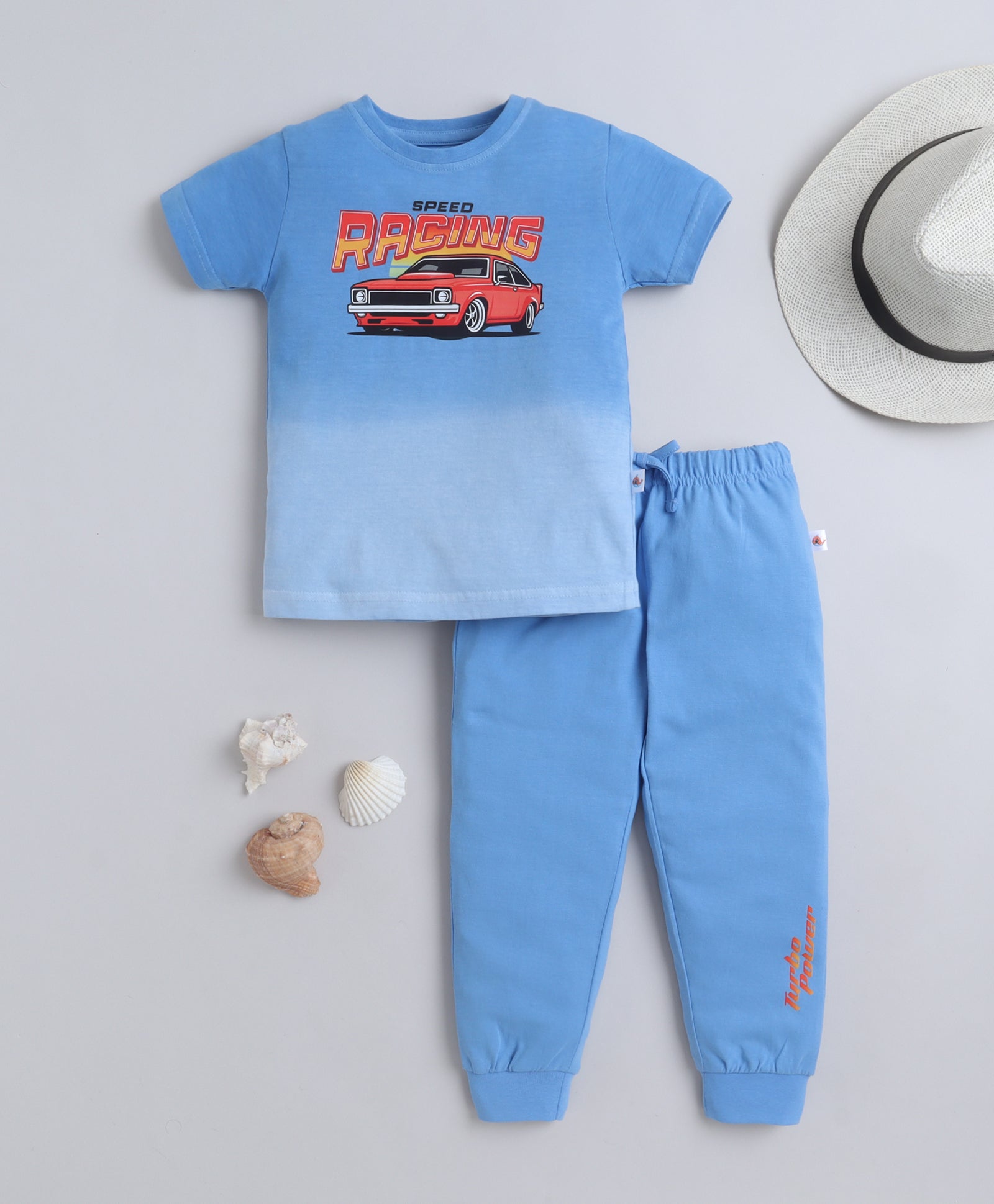 Soft Cotton T-Shirt & Pyjama Set – Easy Everyday Outfit for Boys | Bumzee