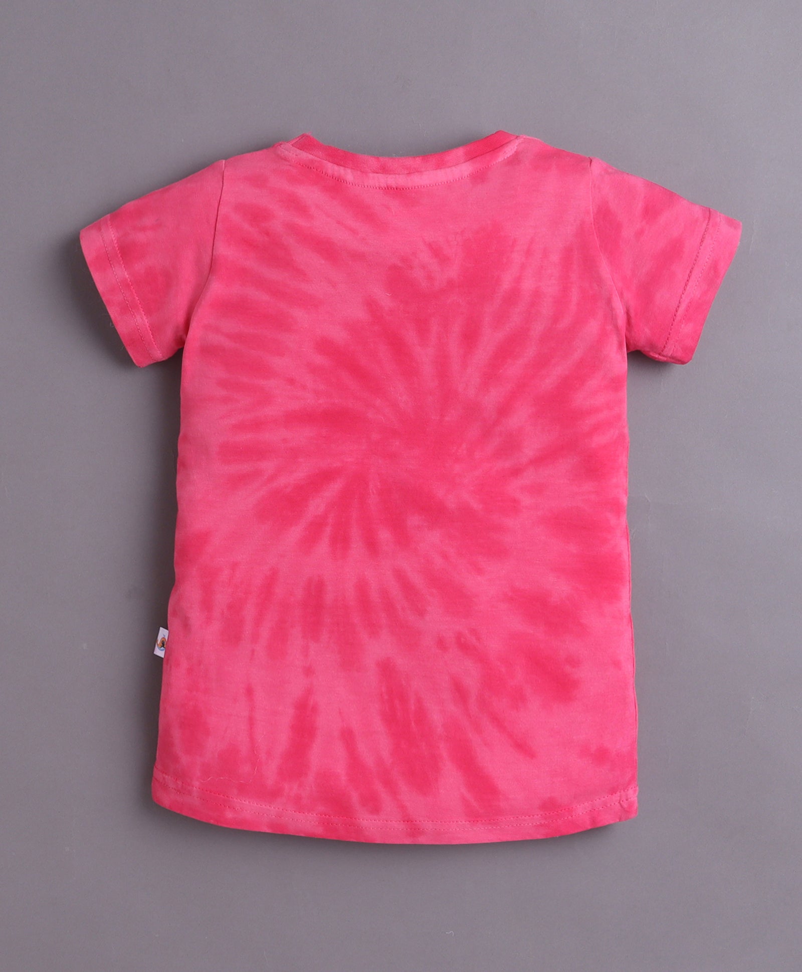 Pink Girls Half Sleeves Cotton T-Shirt & Pyjama Set
