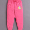 Pink Girls Half Sleeves Cotton T-Shirt & Pyjama Set