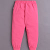 Pink Girls Half Sleeves Cotton T-Shirt & Pyjama Set