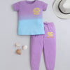 Lilac Girls Half Sleeves Cotton T-Shirt & Pyjama Set