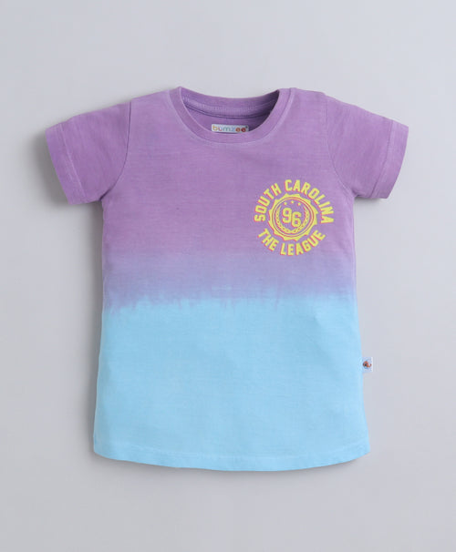 Girls 100% Cotton Animal T-Shirt & Pyjama Set for Everyday Comfort - Lilac