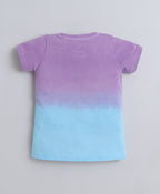 Bumzee Lilac Animal Print T-Shirt & Pyjama Set, Half Sleeves, 100% Cotton (Style Peb11253)